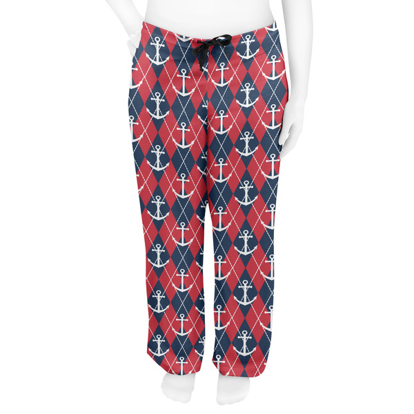 Anchors & Argyle Women's Pj on model - Front