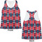 Anchors & Argyle Womens Racerback Tank Tops - Medium - Front and Back