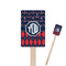 Anchors & Argyle Rectangle Wooden Stir Sticks (Personalized)