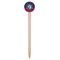 Anchors & Argyle Wooden 6" Food Pick - Round - Single Pick