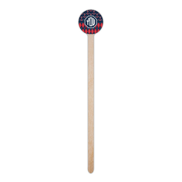 Anchors & Argyle Wooden 6" Stir Stick - Round - Single Stick