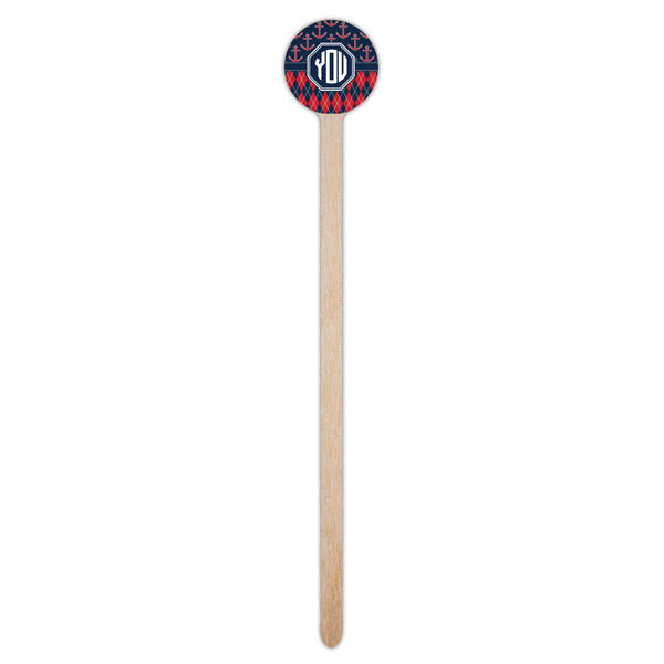 Anchors & Argyle Wooden 7.5" Stir Stick - Round - Single Stick