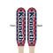 Anchors & Argyle Wooden Food Pick - Paddle - Double Sided - Front & Back