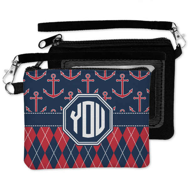 Anchors & Argyle Wristlet ID Cases - MAIN