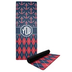 Anchors & Argyle Yoga Mat (Personalized)