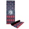 Anchors & Argyle Yoga Mat with Black Rubber Back Full Print View