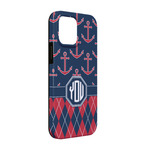 Anchors & Argyle iPhone Case - Rubber Lined - iPhone 13 Pro (Personalized)
