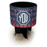 Anchors & Argyle Black Beach Spiker Drink Holder (Personalized)