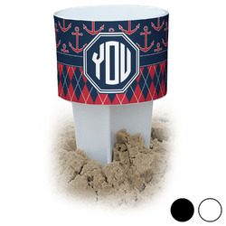Anchors & Argyle Beach Spiker Drink Holder (Personalized)