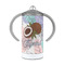 Coconut and Leaves 12 oz Stainless Steel Sippy Cups - FRONT