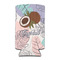 Coconut and Leaves Can Cooler (tall 12 oz) (Personalized)