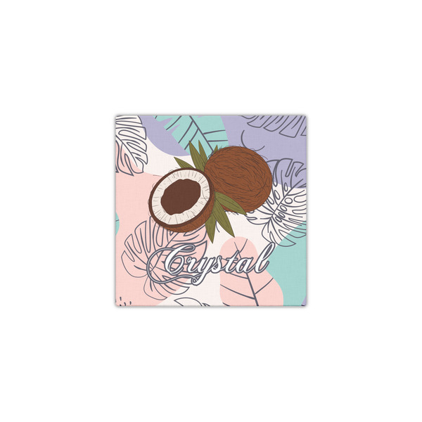 Coconut and Leaves 12x12 - Canvas Print - Front View