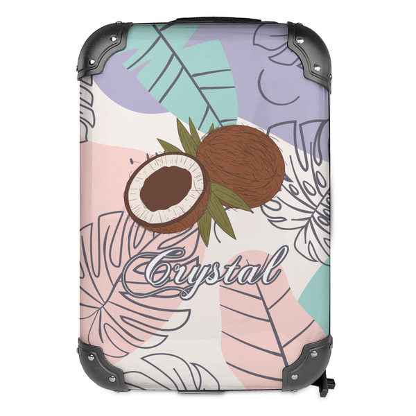 Coconut and Leaves 13" Hard Shell Backpacks - FRONT