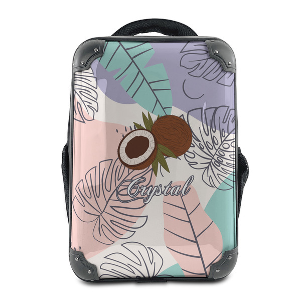 Custom Coconut and Leaves 15" Hard Shell Backpack (Personalized)