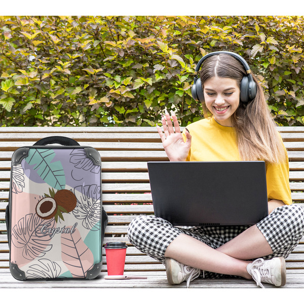 Coconut and Leaves 15" Backpack - LIFESTYLE