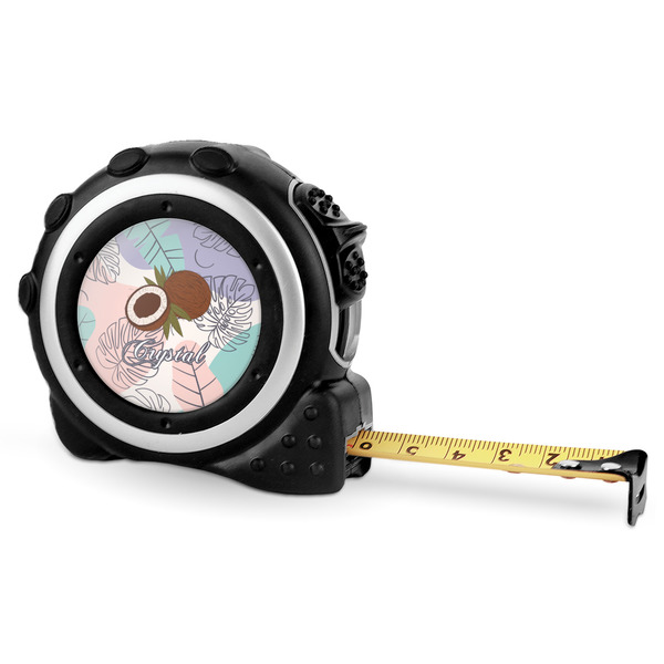 Custom Coconut and Leaves Tape Measure - 16 Ft (Personalized)