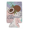 Coconut and Leaves 16oz Can Sleeve - FRONT (flat)