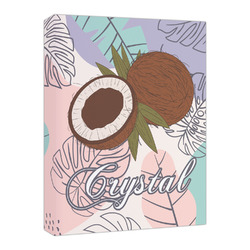 Coconut and Leaves Canvas Print - 16x20 (Personalized)