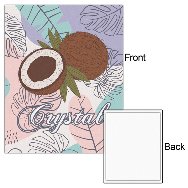 Coconut and Leaves 16x20 - Matte Poster - Front & Back