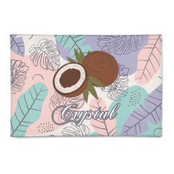 Coconut and Leaves 2' x 3' Indoor Area Rug (Personalized)
