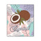 Coconut and Leaves Wood Print - 20x24 (Personalized)