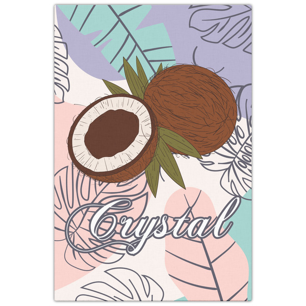 Coconut and Leaves 20x30 - Canvas Print - Front View