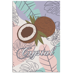 Coconut and Leaves Poster - Matte - 24x36 (Personalized)