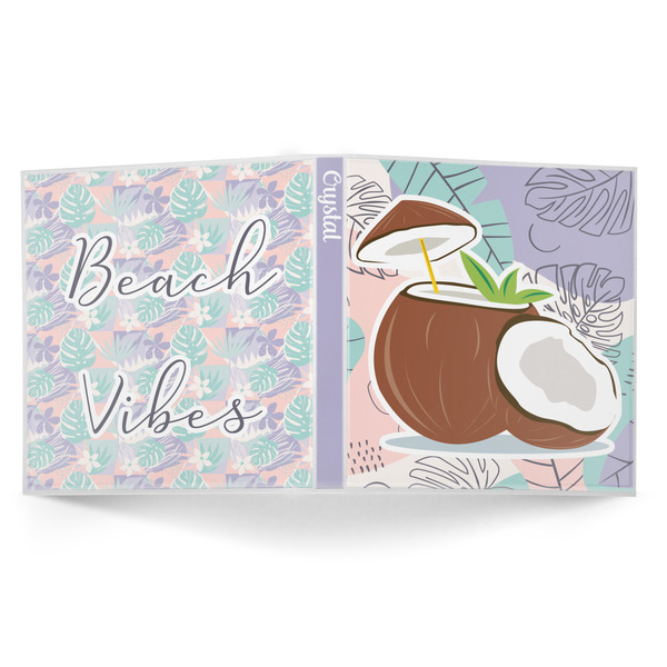 Coconut and Leaves 3-Ring Binder Approval- 1in