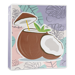 Coconut and Leaves 3-Ring Binder (Personalized)