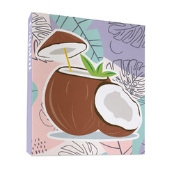Coconut and Leaves 3 Ring Binder - Full Wrap - 1" (Personalized)