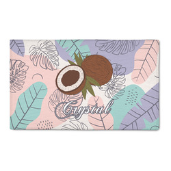 Coconut and Leaves 3' x 5' Indoor Area Rug (Personalized)