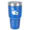 Coconut and Leaves 30 oz Stainless Steel Ringneck Tumbler - Blue - Front