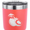 Coconut and Leaves 30 oz Stainless Steel Ringneck Tumbler - Coral - CLOSE UP
