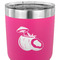 Coconut and Leaves 30 oz Stainless Steel Ringneck Tumbler - Pink - CLOSE UP