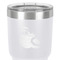 Coconut and Leaves 30 oz Stainless Steel Ringneck Tumbler - White - Close Up