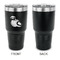 Coconut and Leaves 30 oz Stainless Steel Ringneck Tumblers - Black - Single Sided - APPROVAL