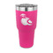 Coconut and Leaves 30 oz Stainless Steel Ringneck Tumblers - Pink - FRONT