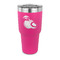 Coconut and Leaves 30 oz Stainless Steel Tumbler - Pink - Single Sided