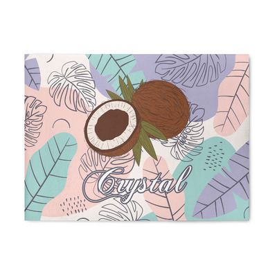 Coconut and Leaves Area Rug (Personalized)