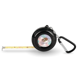 Coconut and Leaves Pocket Tape Measure - 6 Ft w/ Carabiner Clip (Personalized)