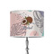 Coconut and Leaves 8" Drum Lampshade - ON STAND (Poly Film)