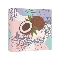 Coconut and Leaves Canvas Print - 8x8 (Personalized)