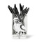 Coconut and Leaves Acrylic Pencil Holder - FRONT