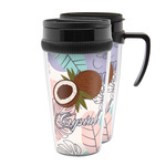 Coconut and Leaves Acrylic Travel Mug (Personalized)
