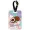 Coconut and Leaves Aluminum Luggage Tag (Personalized)