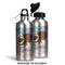 Coconut and Leaves Aluminum Water Bottle - Alternate lid options