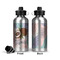 Coconut and Leaves Aluminum Water Bottle - Front and Back