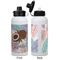 Coconut and Leaves Aluminum Water Bottle - White APPROVAL