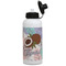 Coconut and Leaves Aluminum Water Bottle - White Front
