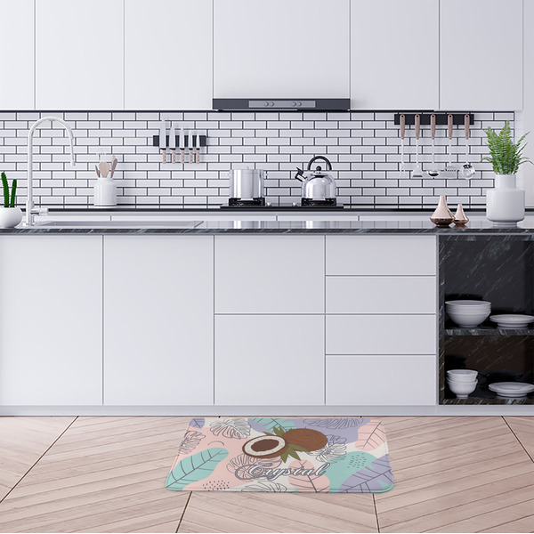 Coconut and Leaves Anti-Fatigue Kitchen Mats - LIFESTYLE